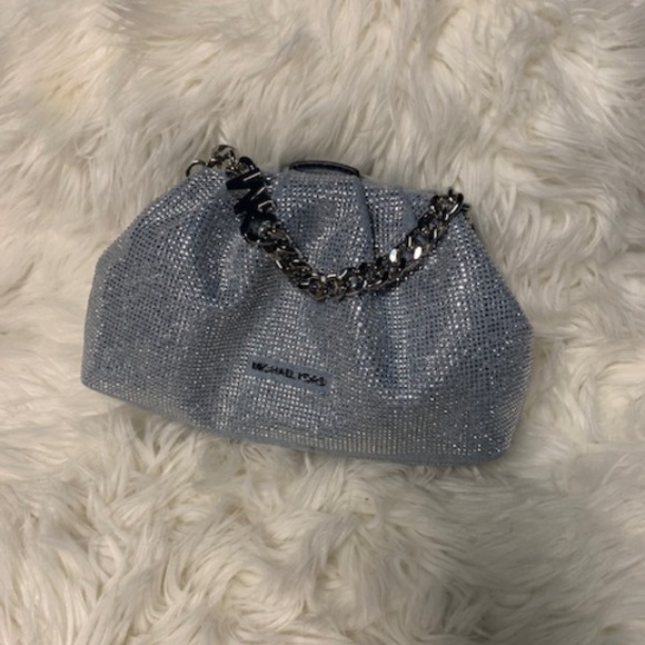 Michael kors light blue denim crystal bag - Picture 1 of 5